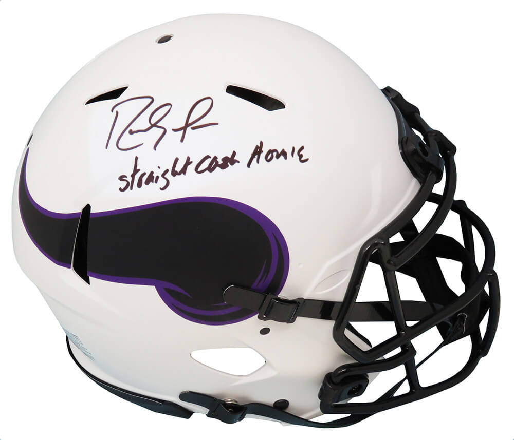 Randy Moss Signed Minnesota Vikings Lunar Eclipse Riddell Speed Authentic Helmet w/Straight Cash Homie - MOSPRO305 - Randy Moss Signed Minnesota Vikings Lunar Eclipse Riddell Speed Authentic Helmet w/Straight Cash Homie product image