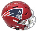 Randy Moss Signed New England Patriots FLASH SpeedFlex Riddell Authentic Helmet w/Straight Cash Homie - MOSPRO306 - Randy Moss Signed New England Patriots FLASH SpeedFlex Riddell Authentic Helmet w/Straight Cash Homie product image