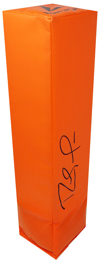 Randy Moss Signed Orange Endzone Football Pylon - MOSPYL300 - Randy Moss Signed Orange Endzone Football Pylon product image