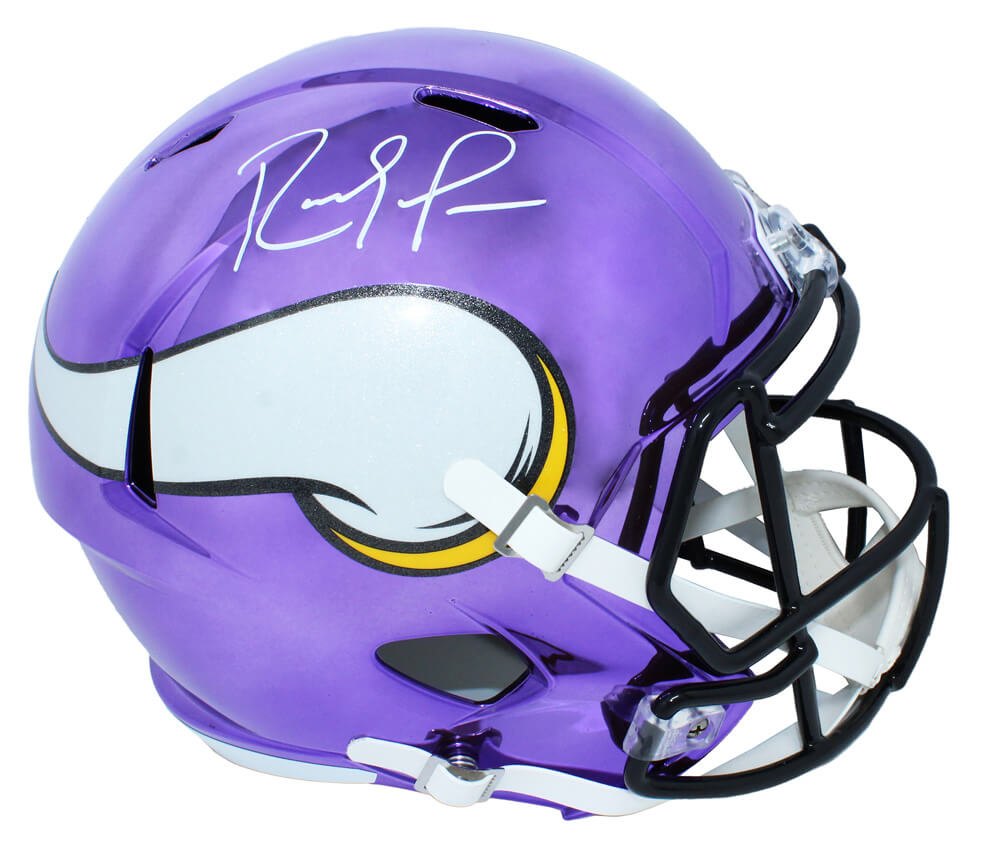 Randy Moss Signed Minnesota Vikings Chrome Riddell Speed Full Size Replica Helmet - MOSREP301 - Randy Moss Signed Minnesota Vikings Chrome Riddell Speed Full Size Replica Helmet product image