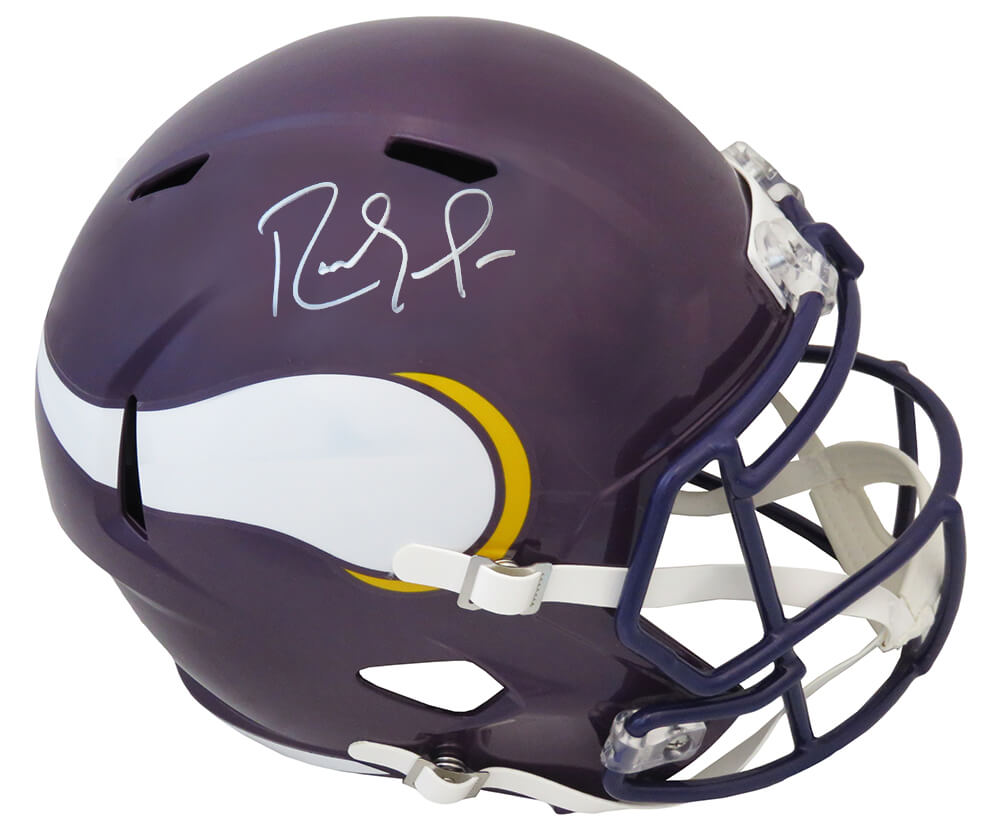 Randy Moss Signed Minnesota Vikings Throwback Riddell Full Size Speed Replica Helmet - MOSREP313 - Randy Moss Signed Minnesota Vikings Throwback Riddell Full Size Speed Replica Helmet product image