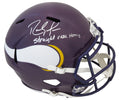 Randy Moss Signed Minnesota Vikings Throwback Riddell Full Size Speed Replica Helmet w/Straight Cash Homie - MOSREP314 - Randy Moss Signed Minnesota Vikings Throwback Riddell Full Size Speed Replica Helmet w/Straight Cash Homie product image