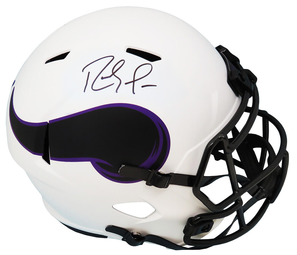 Randy Moss Signed Minnesota Vikings Lunar Eclipse White Matte Riddell Full Size Speed Replica Helmet - MOSREP315 - Randy Moss Signed Minnesota Vikings Lunar Eclipse White Matte Riddell Full Size Speed Replica Helmet product image