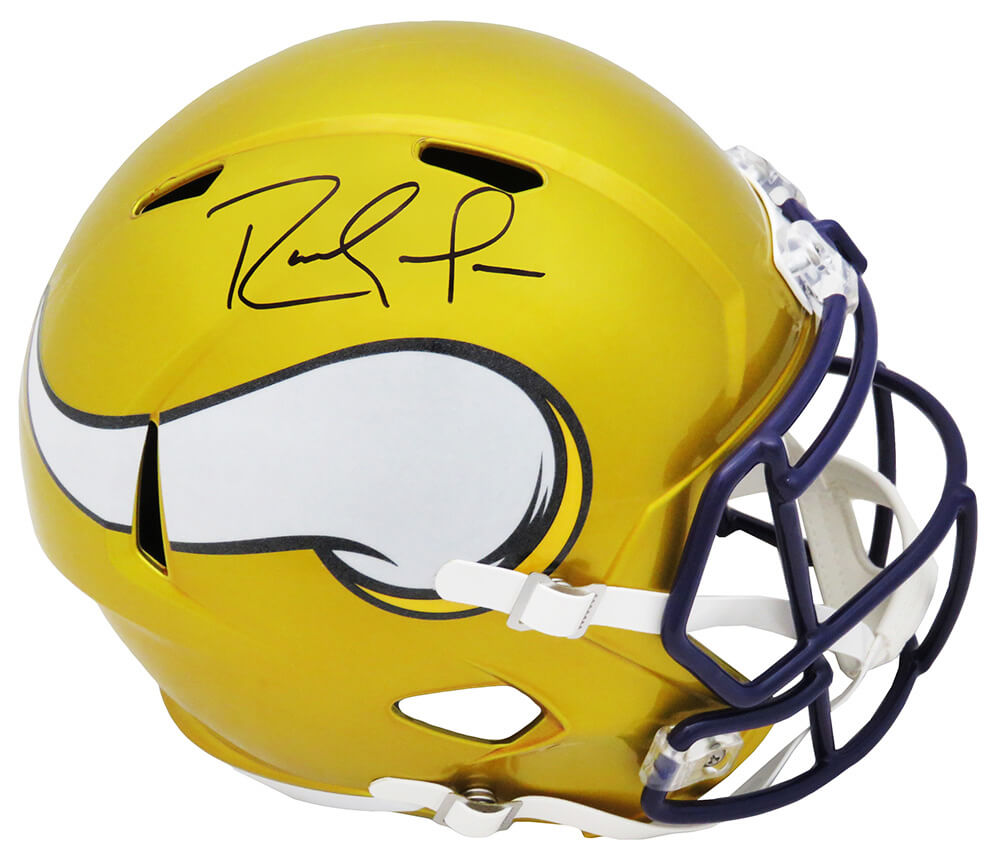 Randy Moss Signed Minnesota Vikings FLASH Riddell Full Size Speed Replica Helmet - MOSREP317 - Randy Moss Signed Minnesota Vikings FLASH Riddell Full Size Speed Replica Helmet product image