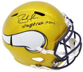 Randy Moss Signed Minnesota Vikings FLASH Riddell Full Size Speed Replica Helmet w/Straight Cash Homie - MOSREP318 - Randy Moss Signed Minnesota Vikings FLASH Riddell Full Size Speed Replica Helmet w/Straight Cash Homie product image