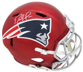 Randy Moss Signed New England Patriots FLASH Riddell Full Size Speed Replica Helmet - MOSREP319 - Randy Moss Signed New England Patriots FLASH Riddell Full Size Speed Replica Helmet product image