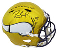 Randy Moss & Cris Carter Signed Minnesota Vikings FLASH Riddell Full Size Speed Replica Helmet w/All We Do Is Catch TD's - MOSREP320 - Randy Moss & Cris Carter Signed Minnesota Vikings FLASH Riddell Full Size Speed Replica Helmet w/All We Do Is Catch TD's product image