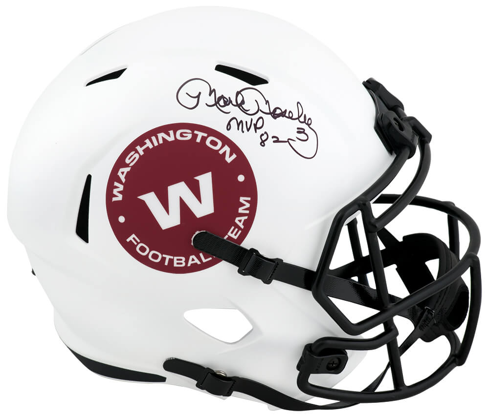 Mark Moseley Signed Washington Football Team Lunar Eclipse Riddell Full Size Speed Replica Helmet w/MVP'82 - MOSREP340 - Mark Moseley Signed Washington Football Team Lunar Eclipse Riddell Full Size Speed Replica Helmet w/MVP'82 product image