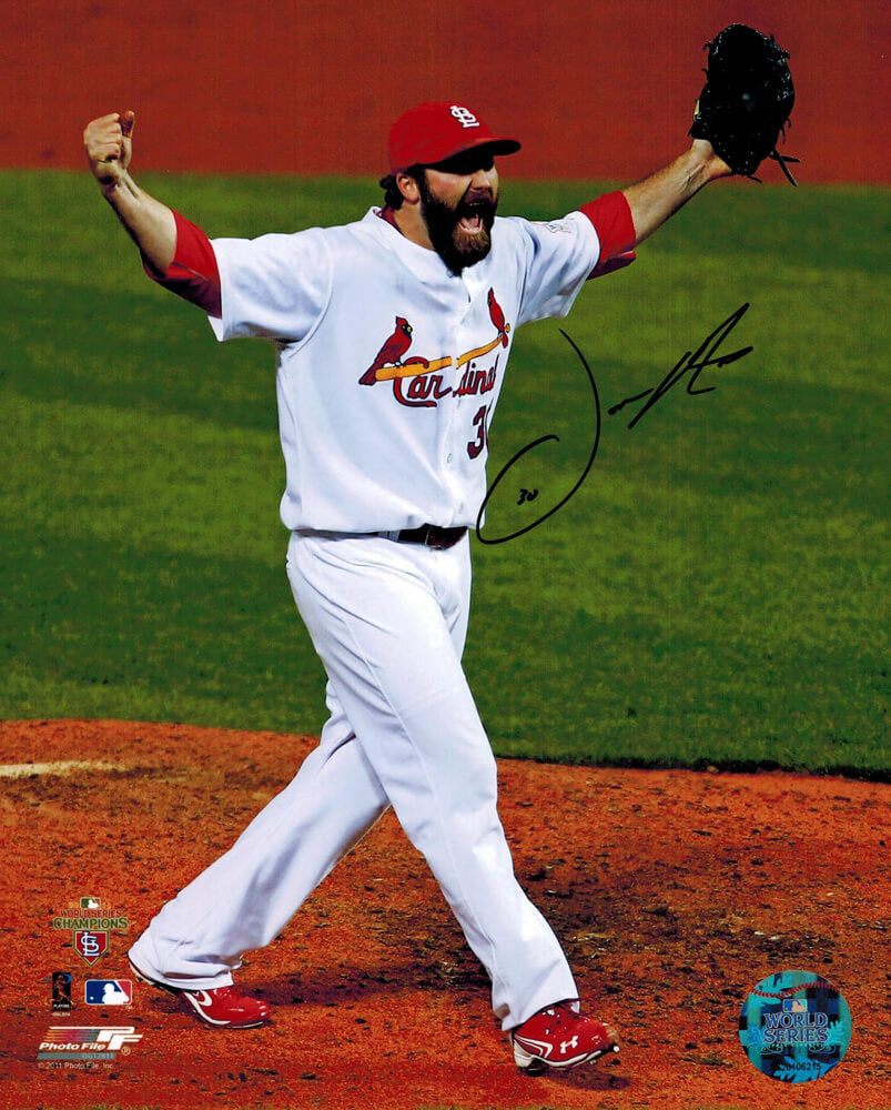 Jason Motte Signed 2011 World Series Last Out 8x10 Photo - MOT08P100 - Jason Motte Signed 2011 World Series Last Out 8x10 Photo product image