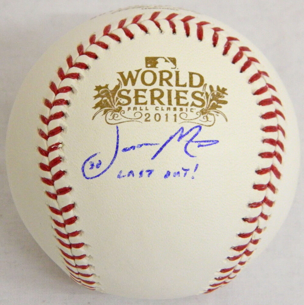 Jason Motte Signed 2011 World Series Baseball w/Last Out - MOTBSB102 - Jason Motte Signed 2011 World Series Baseball w/Last Out product image