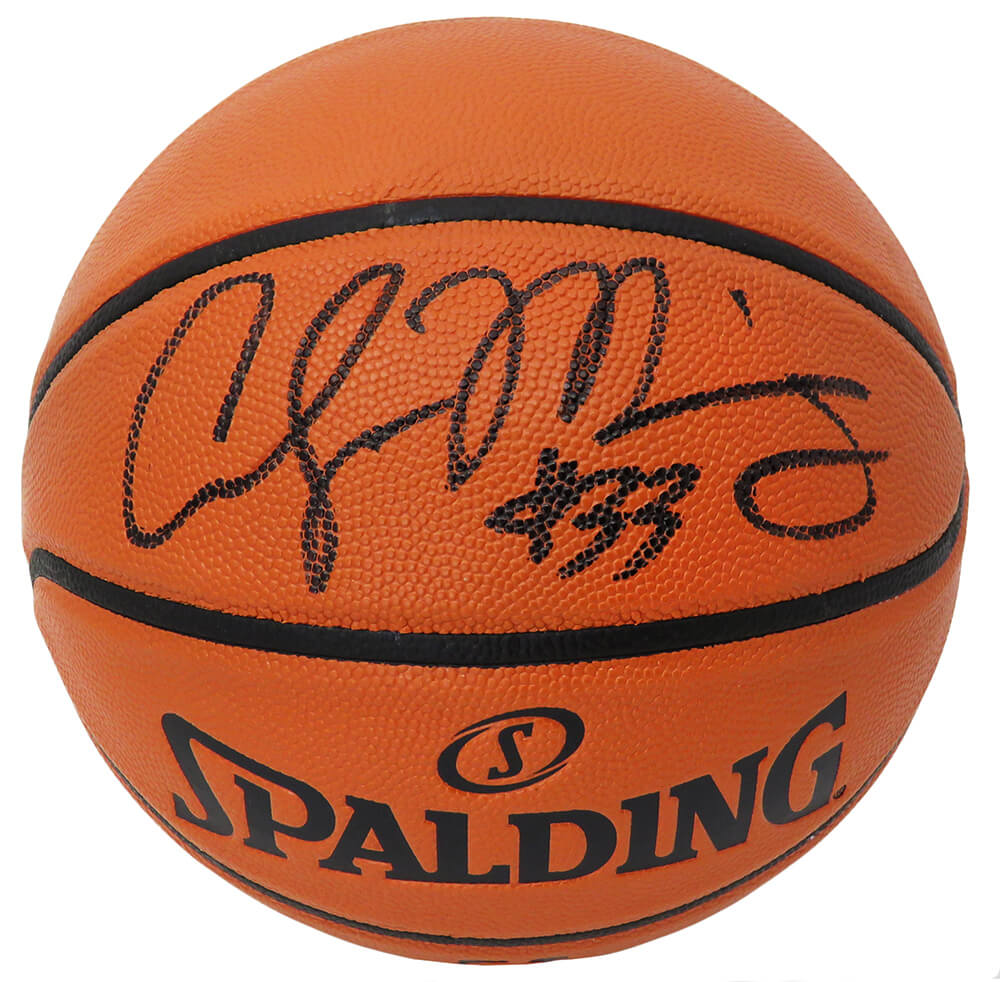 Alonzo Mourning Signed Spalding Game Series Replica NBA Basketball - MOUBSK202 - Alonzo Mourning Signed Spalding Game Series Replica NBA Basketball product image