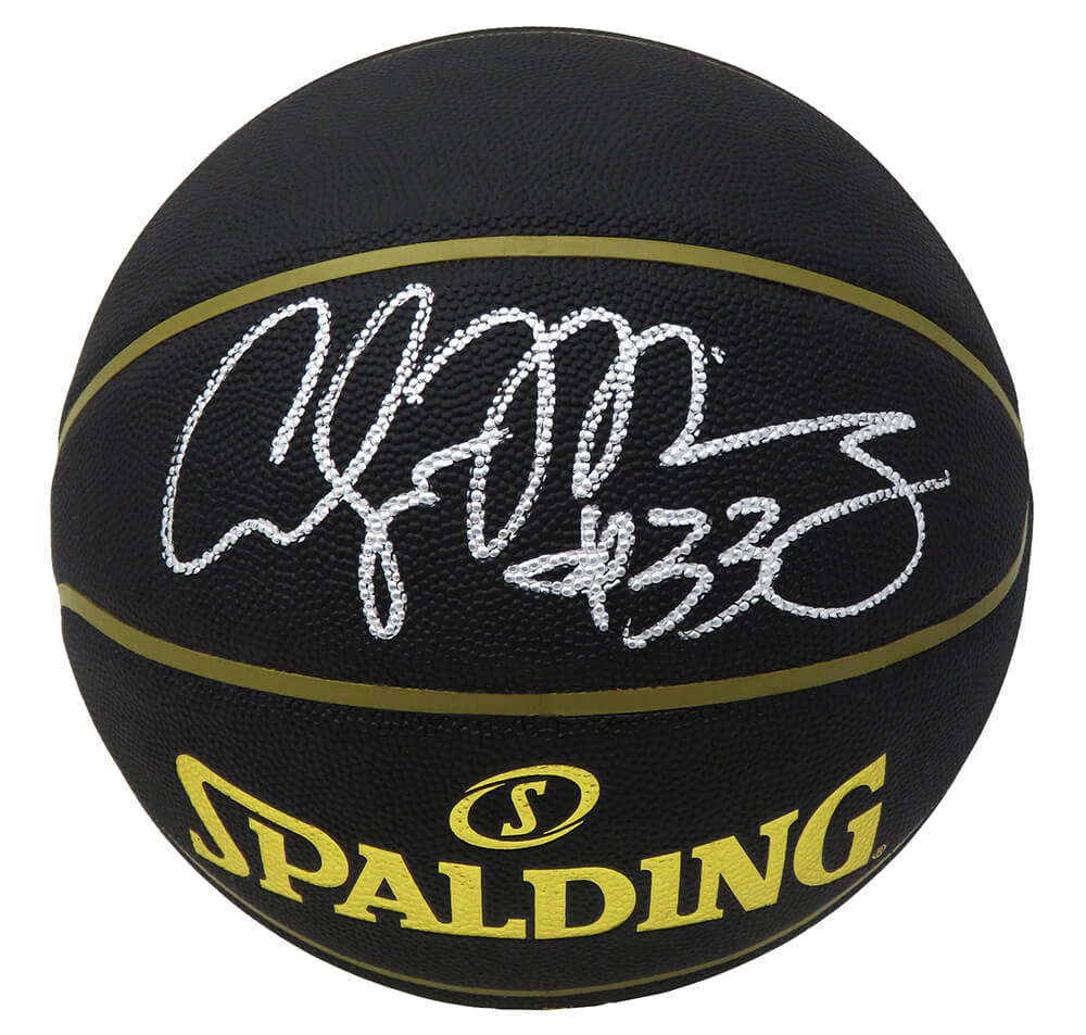 Alonzo Mourning Signed Spalding Elevation Black NBA Basketball - MOUBSK203 - Alonzo Mourning Signed Spalding Elevation Black NBA Basketball product image