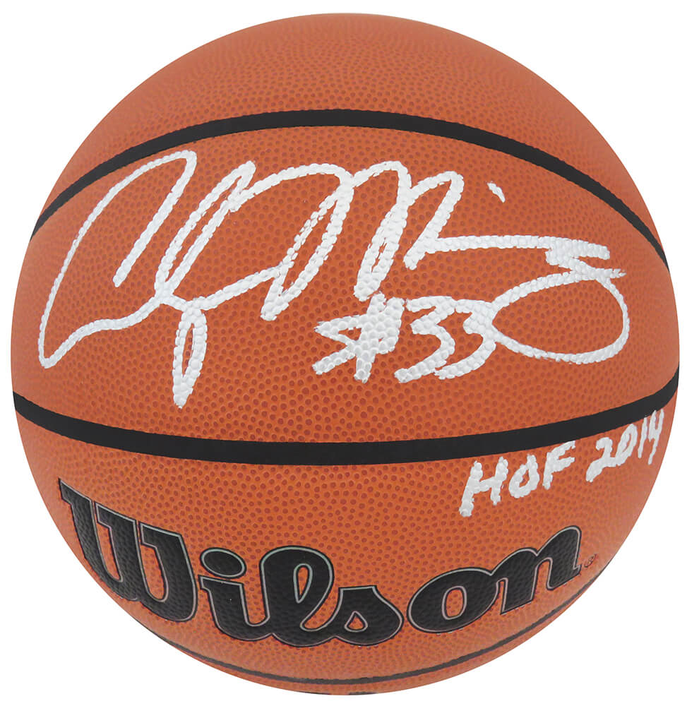 Alonzo Mourning Signed Wilson Indoor/Outdoor NBA Basketball w/HOF 2014 - MOUBSK206 - Alonzo Mourning Signed Wilson Indoor/Outdoor NBA Basketball w/HOF 2014 product image