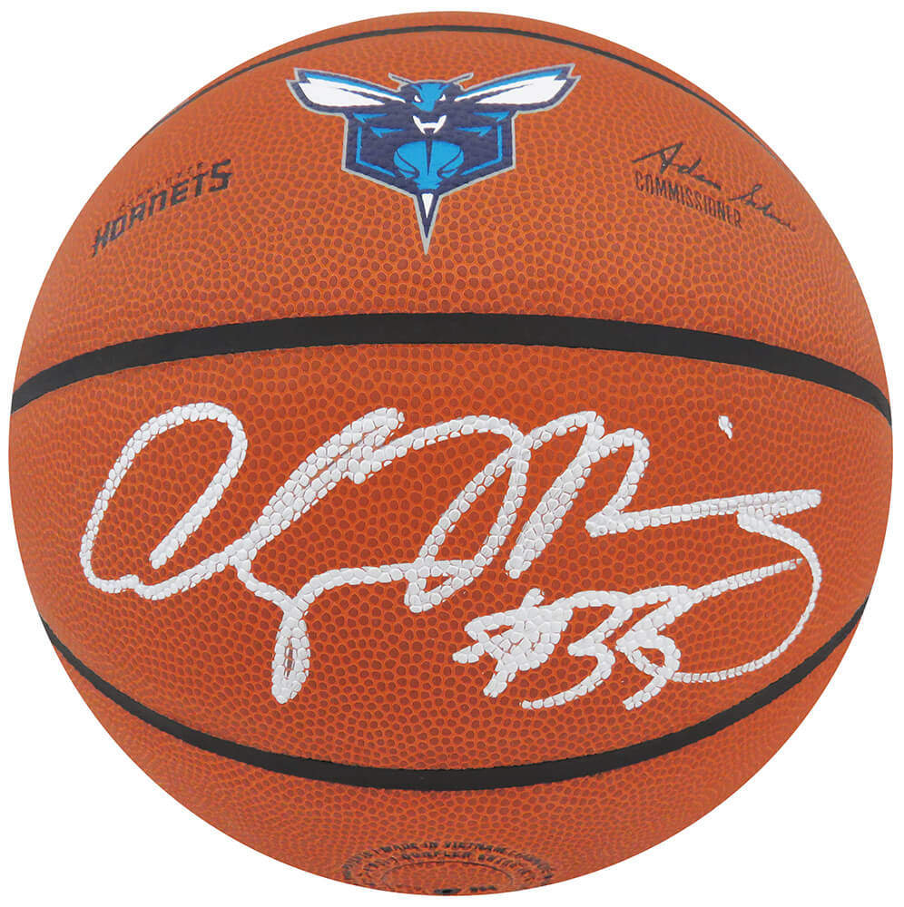 Alonzo Mourning Signed Wilson Charlotte Hornets Logo NBA Basketball - MOUBSK208 - Alonzo Mourning Signed Wilson Charlotte Hornets Logo NBA Basketball product image