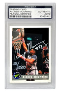 Alonzo Mourning Signed Georgetown Classic 1992 Draft Picks Trading Card #2 - (PSA Encapsulated) - MOUCAR200 - Alonzo Mourning Signed Georgetown Classic 1992 Draft Picks Trading Card #2 - (PSA Encapsulated) product image