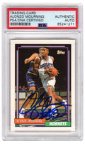 Alonzo Mourning Signed Charlotte Hornets 1992-93 Topps Rookie Basketball Card #393 - (PSA Encapsulated) - MOUCAR218 - Alonzo Mourning Signed Charlotte Hornets 1992-93 Topps Rookie Basketball Card #393 - (PSA Encapsulated) product image