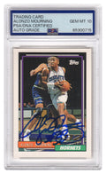 Alonzo Mourning Signed Hornets 1992-93 Topps Rookie Basketball Card #393 (PSA Encapsulated - Auto Grade 10) - MOUCAR221 - Alonzo Mourning Signed Hornets 1992-93 Topps Rookie Basketball Card #393 (PSA Encapsulated - Auto Grade 10) product image