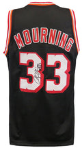 Alonzo Mourning Signed Black Throwback Custom Basketball Jersey - MOUJRY204 - Alonzo Mourning Signed Black Throwback Custom Basketball Jersey product image