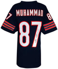 Muhsin Muhammad Signed Navy Custom Football Jersey - MUHJRY302 - Muhsin Muhammad Signed Navy Custom Football Jersey product image