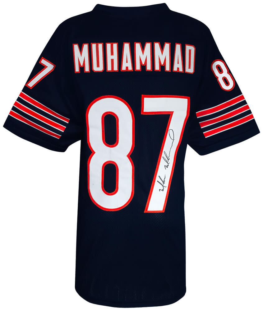 Muhsin Muhammad Signed Navy Custom Football Jersey - MUHJRY302 - Muhsin Muhammad Signed Navy Custom Football Jersey product image