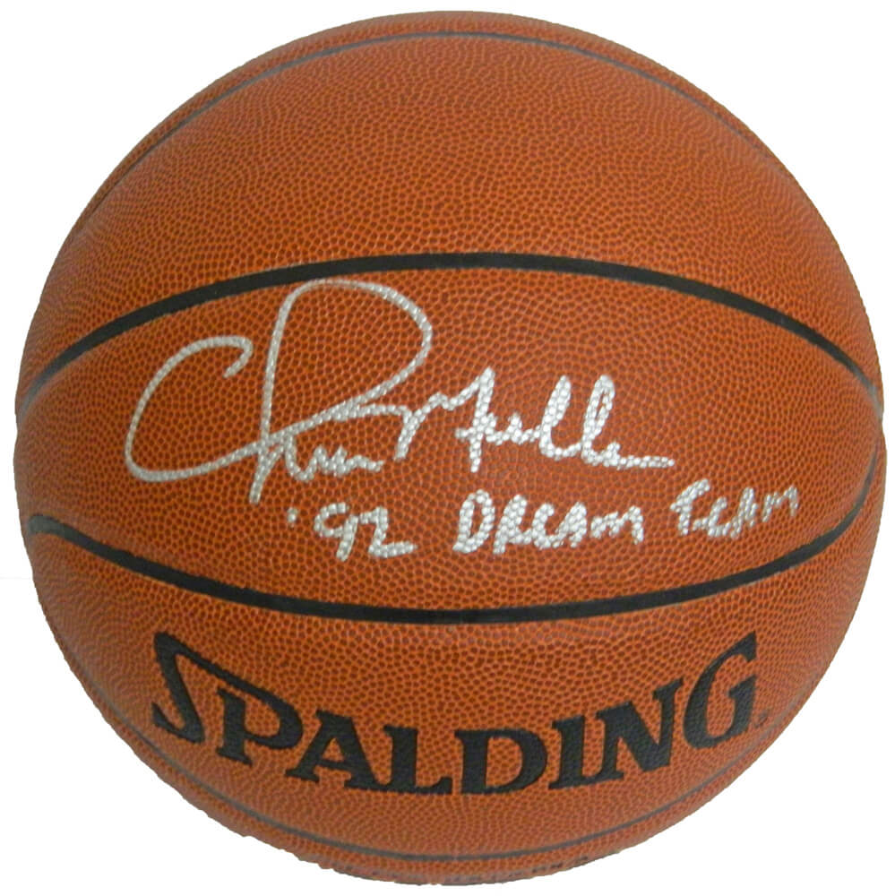 Chris Mullin Signed Spalding Indoor/Outdoor Basketball w/92 Dream Team - MULBSK201 - Chris Mullin Signed Spalding Indoor/Outdoor Basketball w/92 Dream Team product image