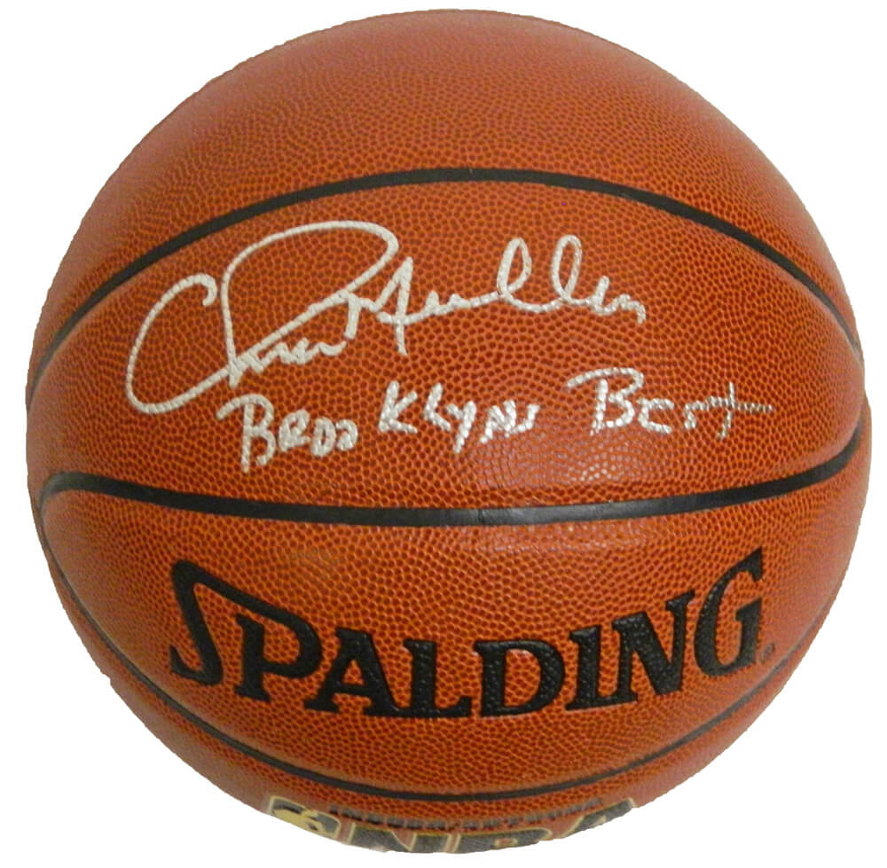 Chris Mullin Signed Spalding Indoor/Outdoor Basketball w/Brooklyns Best - MULBSK202 - Chris Mullin Signed Spalding Indoor/Outdoor Basketball w/Brooklyns Best product image