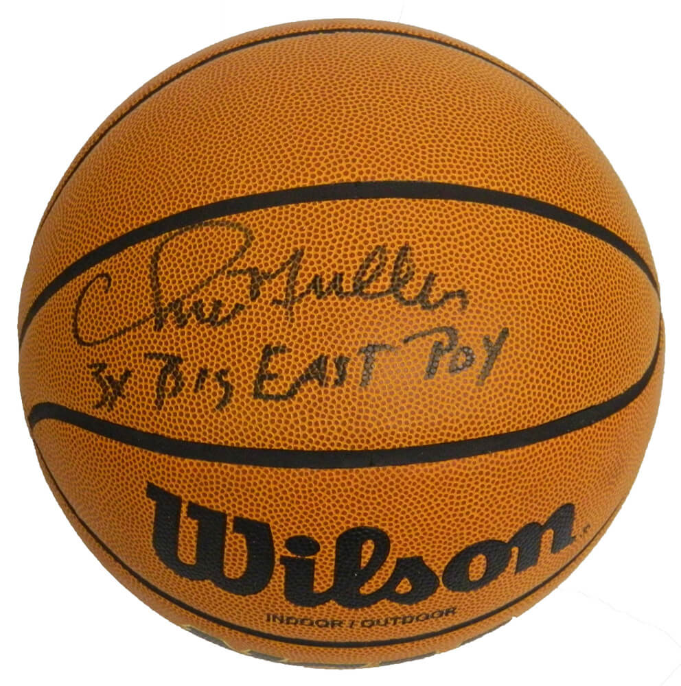 Chris Mullin Signed Wilson NCAA Basketball w/3x Big East POY - MULBSK204 - Chris Mullin Signed Wilson NCAA Basketball w/3x Big East POY product image