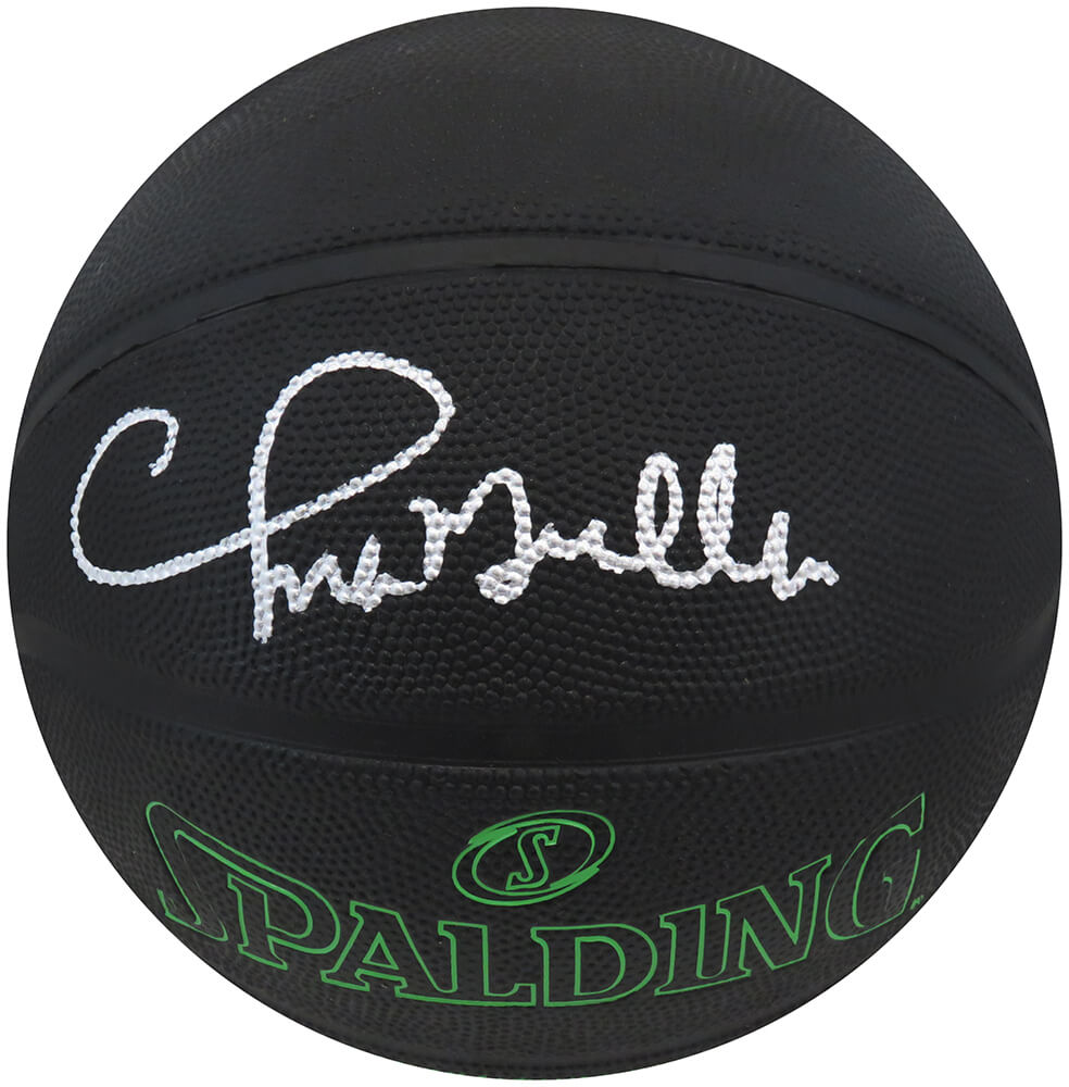 Chris Mullin Signed Spalding Phantom Black NBA Basketball - MULBSK206 - Chris Mullin Signed Spalding Phantom Black NBA Basketball product image