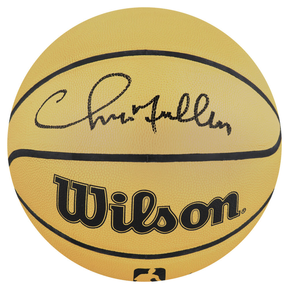 Chris Mullin Signed Wilson Gold Full Size NBA Basketball - MULBSK207 - Chris Mullin Signed Wilson Gold Full Size NBA Basketball product image