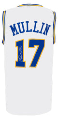 Chris Mullin Signed White Custom Basketball Jersey - MULJRY206 - Chris Mullin Signed White Custom Basketball Jersey product image