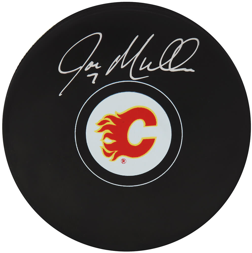 Joe Mullen Signed Calgary Flames Logo Hockey Puck - MULPUC401 - Joe Mullen Signed Calgary Flames Logo Hockey Puck product image