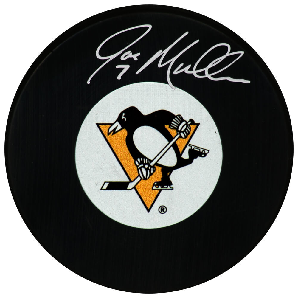 Joe Mullen Signed Pittsburgh Penguins Medium Logo Hockey Puck - MULPUC405 - Joe Mullen Signed Pittsburgh Penguins Medium Logo Hockey Puck product image
