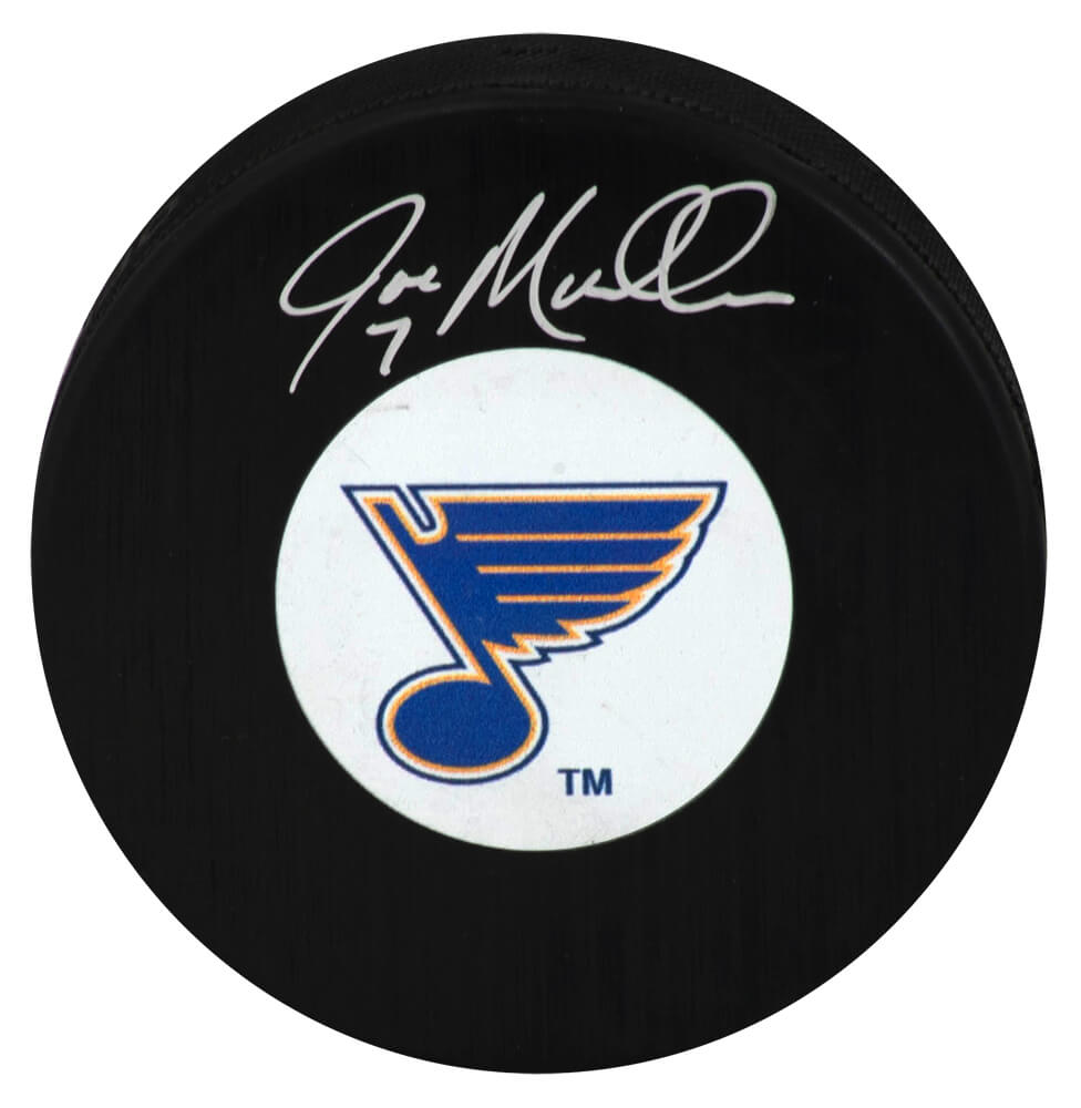 Joe Mullen Signed St Louis Blues (Medium) Logo Hockey Puck - MULPUC406 - Joe Mullen Signed St Louis Blues (Medium) Logo Hockey Puck product image
