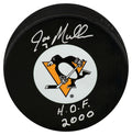Joe Mullen Signed Pittsburgh Penguins Logo Hockey Puck w/HOF 2000 - MULPUC408 - Joe Mullen Signed Pittsburgh Penguins Logo Hockey Puck w/HOF 2000 product image