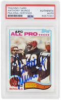 Anthony Munoz Signed Cincinnati Bengals 1982 Topps Rookie Football Card #51 - (PSA/DNA Encapsulated) - MUNCAR301 - Anthony Munoz Signed Cincinnati Bengals 1982 Topps Rookie Football Card #51 - (PSA/DNA Encapsulated) product image