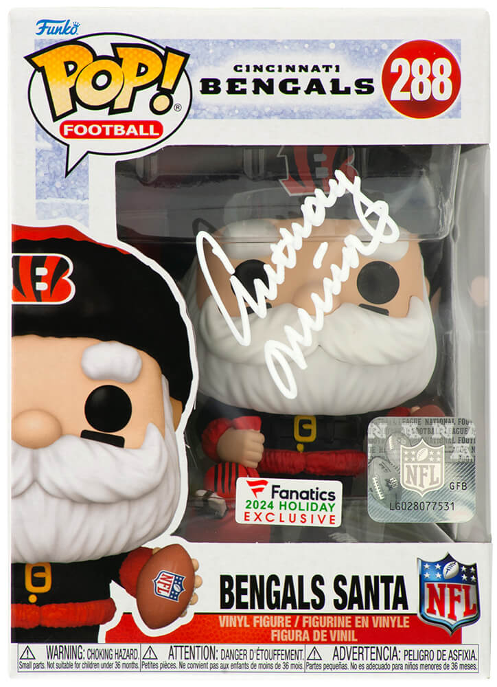 Anthony Munoz Signed Cincinnati Bengals SANTA Funko Pop Doll #288 - MUNFUN301 - Anthony Munoz Signed Cincinnati Bengals SANTA Funko Pop Doll #288 product image