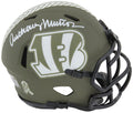 Anthony Munoz Signed Cincinnati Bengals Salute to Service Riddell Speed Mini Helmet - MUNMIN304 - Anthony Munoz Signed Cincinnati Bengals Salute to Service Riddell Speed Mini Helmet product image