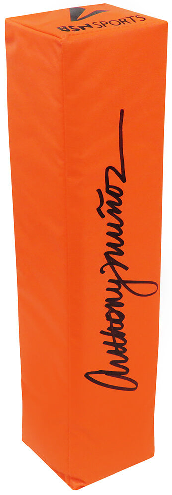 Anthony Munoz Signed Orange Endzone Football Pylon - MUNPYL300 - Anthony Munoz Signed Orange Endzone Football Pylon product image