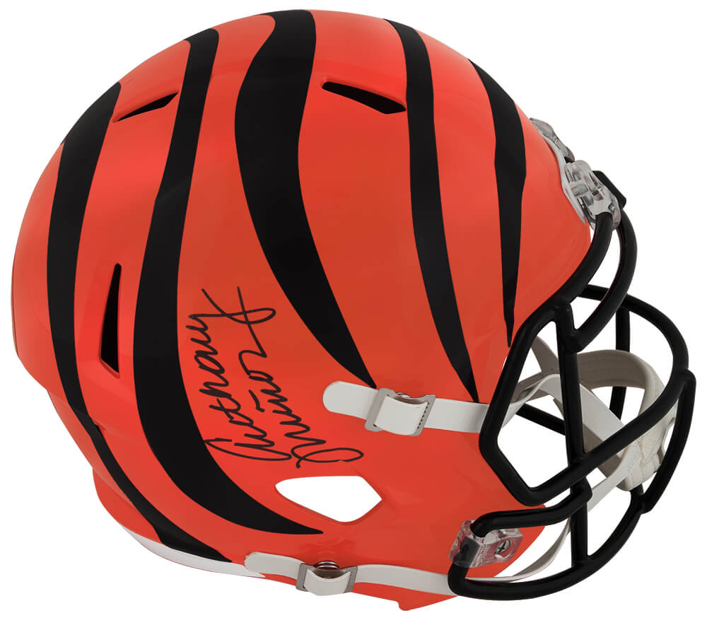 Anthony Munoz Signed Bengals Riddell Full Size Speed Replica Helmet - MUNREP304 - Anthony Munoz Signed Bengals Riddell Full Size Speed Replica Helmet product image
