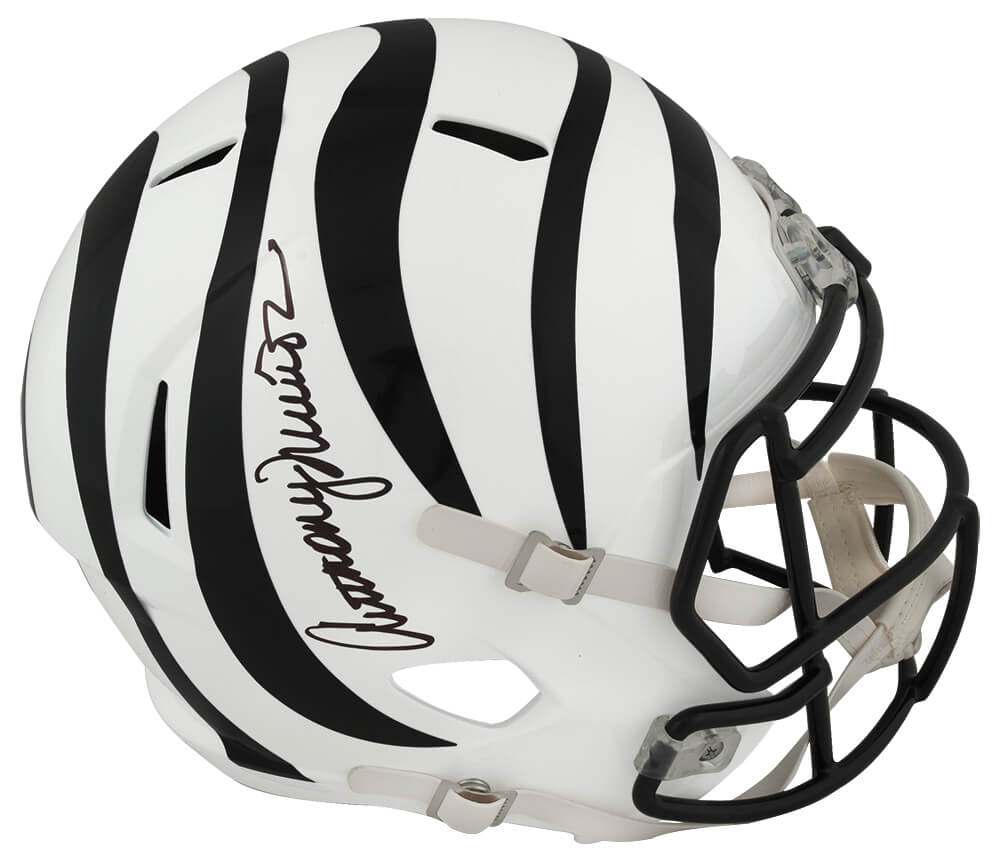 Anthony Munoz Signed Cincinnati Bengals White 2023 Alternate Riddell Full Size Speed Replica Helmet - MUNREP306 - Anthony Munoz Signed Cincinnati Bengals White 2023 Alternate Riddell Full Size Speed Replica Helmet product image