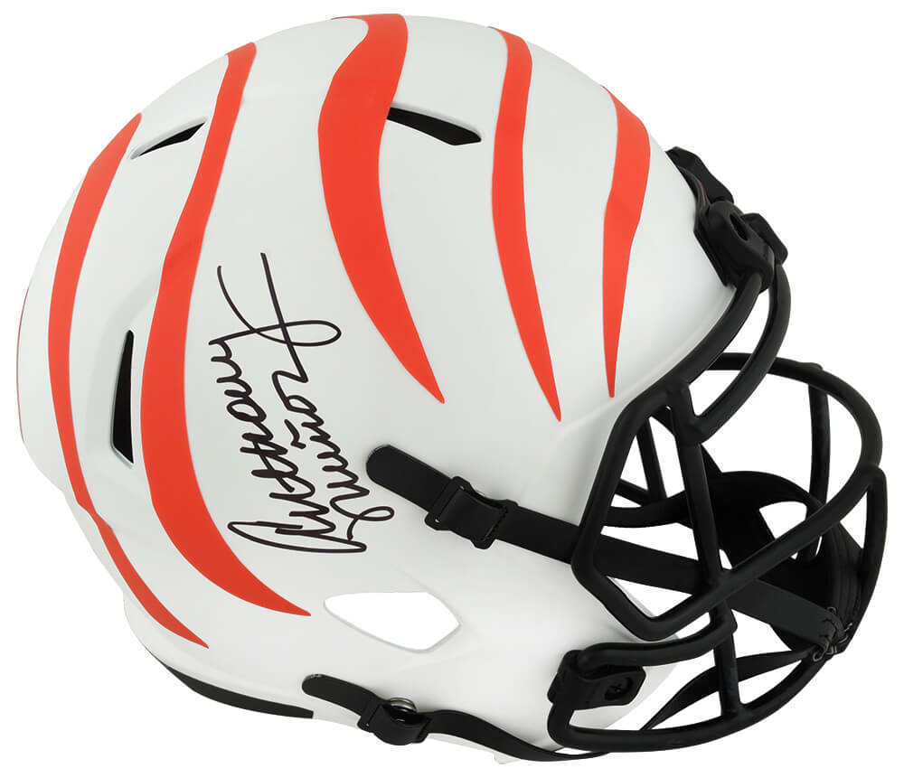 Anthony Munoz Signed Cincinnati Bengals Lunar Eclipse Riddell Full Size Speed Replica Helmet - MUNREP308 - Anthony Munoz Signed Cincinnati Bengals Lunar Eclipse Riddell Full Size Speed Replica Helmet product image