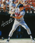 Dale Murphy Signed Atlanta Braves Batting 16x20 Photo w/NL MVP 82,83 - MUR16P103 - Dale Murphy Signed Atlanta Braves Batting 16x20 Photo w/NL MVP 82,83 product image