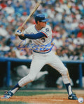 Dale Murphy Signed Atlanta Braves White Jersey Batting Action 16x20 Photo w/NL MVP 82,83 - MUR16P104 - Dale Murphy Signed Atlanta Braves White Jersey Batting Action 16x20 Photo w/NL MVP 82,83 product image