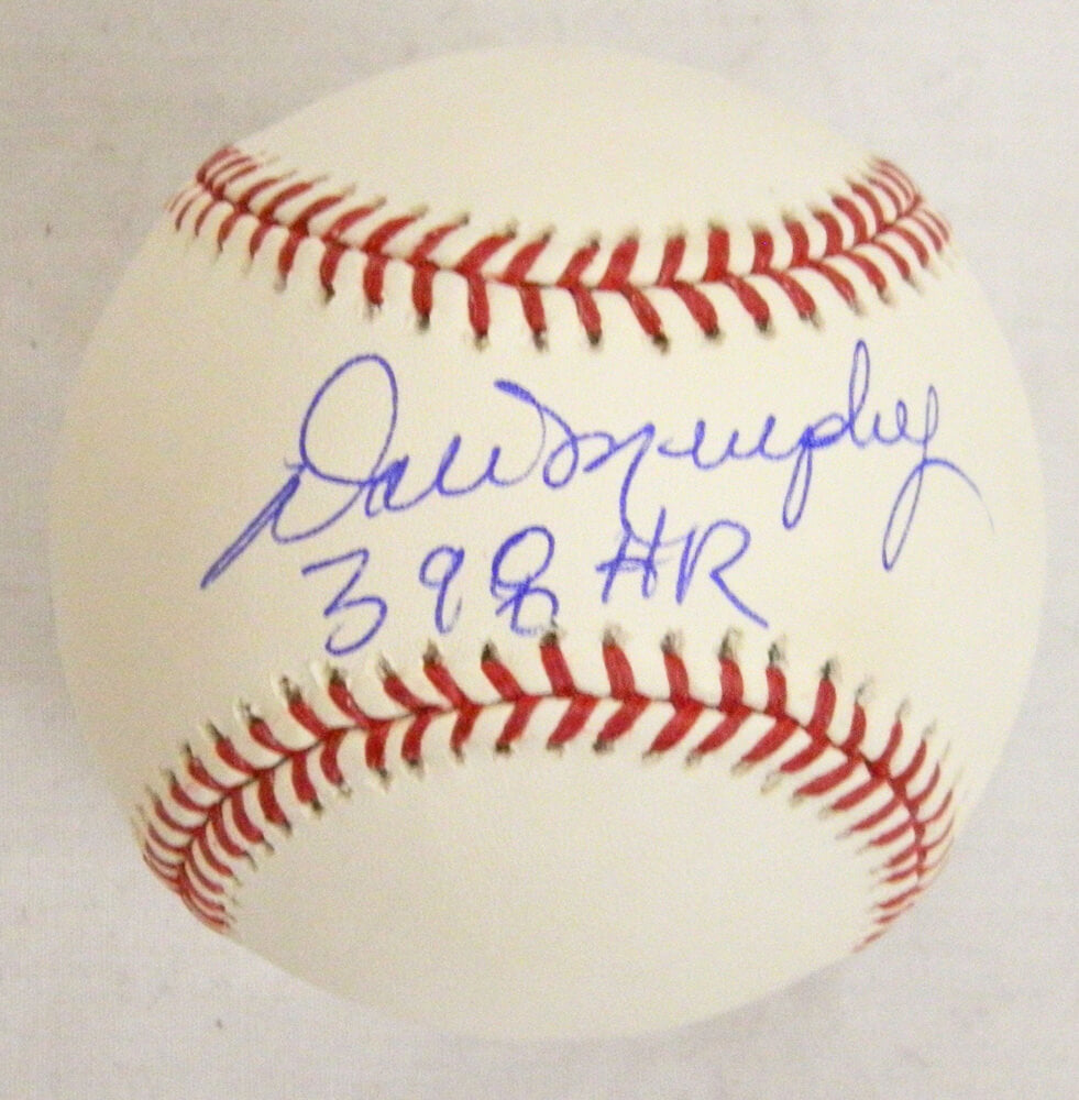 Dale Murphy Signed Rawlings Official MLB Baseball w/398 HR - MURBSB102 - Dale Murphy Signed Rawlings Official MLB Baseball w/398 HR product image