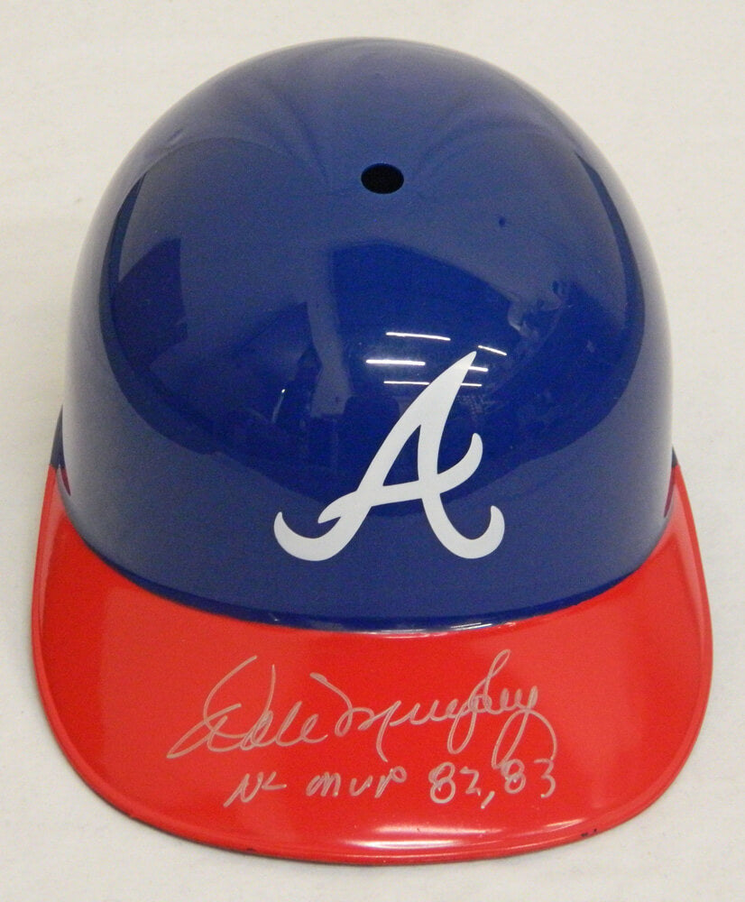 Dale Murphy Signed Atlanta Braves Replica Batting Helmet w/NL MVP 82,83 - MURBTH101 - Dale Murphy Signed Atlanta Braves Replica Batting Helmet w/NL MVP 82,83 product image