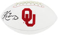 Kyler Murray Signed Oklahoma Sooners Rawlings White Logo Football (Beckett) - MURFTB305 - Kyler Murray Signed Oklahoma Sooners Rawlings White Logo Football (Beckett) product image
