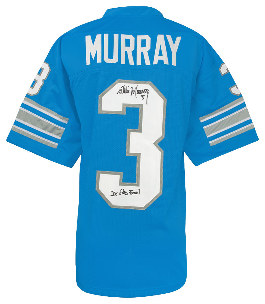 Eddie Murray Signed Blue Throwback Custom Football Jersey w/2x Pro Bowl - MURJRY310 - Eddie Murray Signed Blue Throwback Custom Football Jersey w/2x Pro Bowl product image