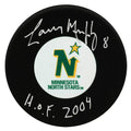 Larry Murphy Signed Minnesota North Stars (Medium) Logo Hockey Puck w/HOF 2004 - MURPUC408 - Larry Murphy Signed Minnesota North Stars (Medium) Logo Hockey Puck w/HOF 2004 product image