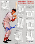 Stan Musial Signed St Louis Cardinals Memorable Moments Box Score 8x10 Photo - MUS08P103 - Stan Musial Signed St Louis Cardinals Memorable Moments Box Score 8x10 Photo product image