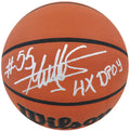 Dikembe Mutombo Signed Wilson Indoor/Outdoor NBA Basketball w/4x NBA DPOY - MUTBSK209 - Dikembe Mutombo Signed Wilson Indoor/Outdoor NBA Basketball w/4x NBA DPOY product image